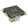 Розетка 2хUSB Stekker Катрин графит GLS10-7115-06 49422