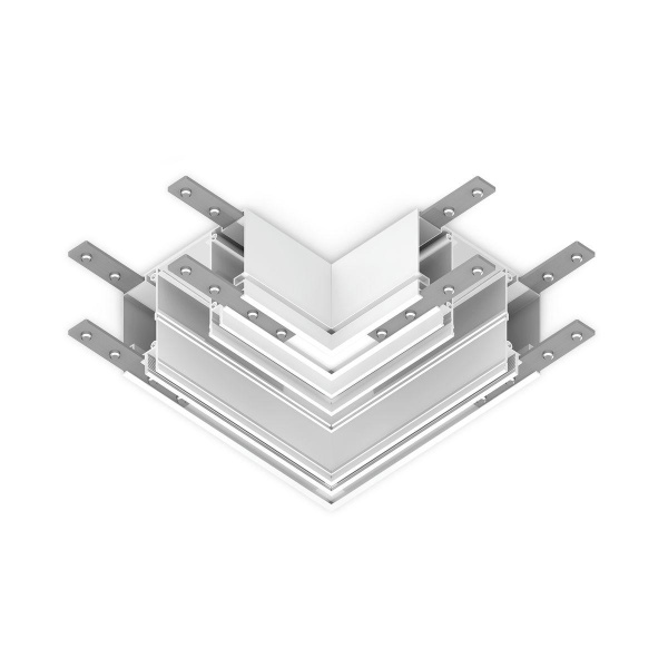 Коннектор L-образный встраиваемый Ambrella Light Track System Magnetic 220V GL1045