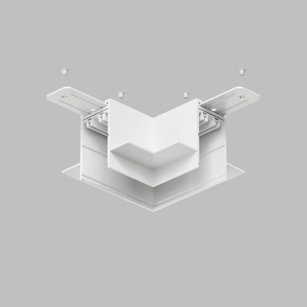 Коннектор L-образный потолок-потолок Denkirs Smart Hide TR2112-WH