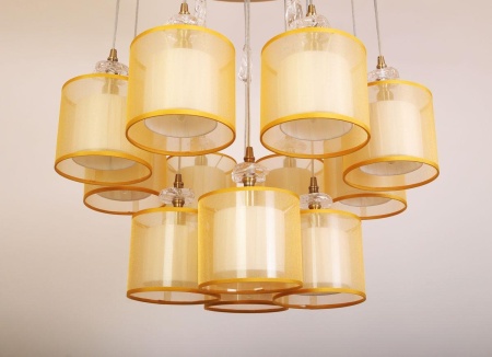 Подвесная люстра Abrasax Paula PL.5301-(8+4)+5BRshade