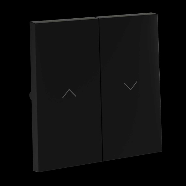 Клавиши для выключателя жалюзи, S70 (черный матовый) Voltum VLS002508