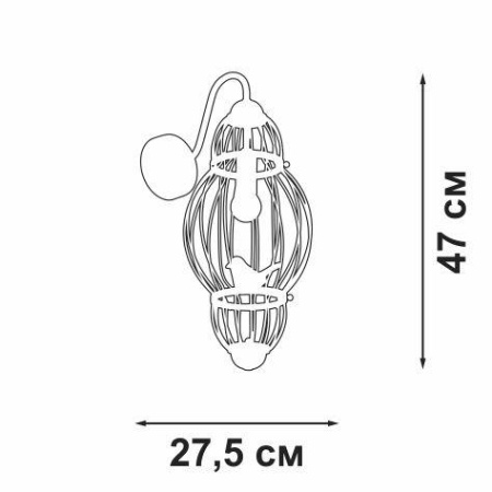 Бра Vitaluce V3061-8/1A Бра Vitaluce V3061-8/1A