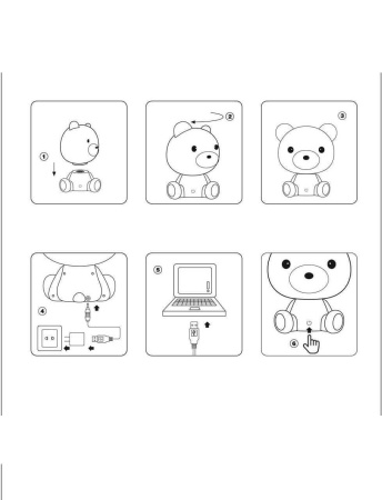 Настольная лампа Lucide Dodo Bear 71590/03/31