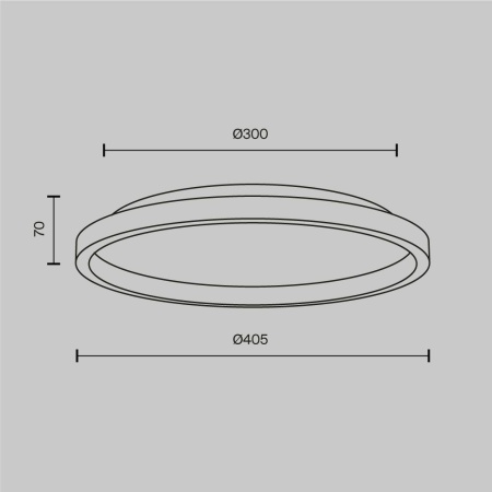 Потолочный светодиодный светильник Maytoni Orign MOD311CL-L27B3K