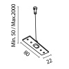 Подвес Maytoni Technical Exility (2 шт) TRA034SW-2W