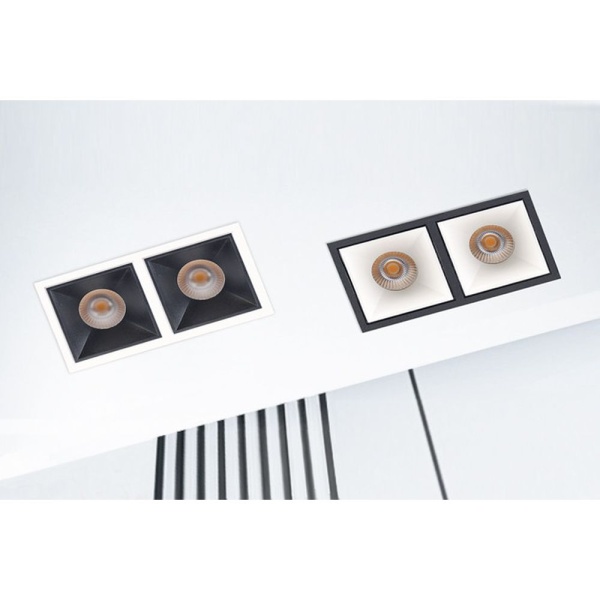 Встраиваемый светильник Italline IT06-6020 black 3000K - 2 шт. + IT06-6022 black