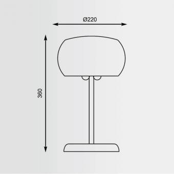 Настольная лампа Zumaline Rain T0076-03D-F4K9