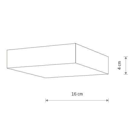 Потолочный cветильник Nowodvorski Lid Square Led White 10430