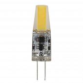 Лампа светодиодная ЭРА G4 1,5W 4000K прозрачная LED JC-1,5W-12V-COB-840-G4