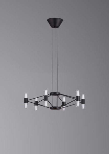 Люстра подвесная Alfa Light F3024-63 BLACK