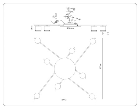 Люстра Ambrella Light COMFORT FL51760