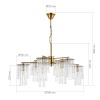 Подвесная люстра Evoluce Lynden SLE1122-303-08