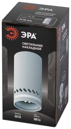 Настенно-потолочный светильник ЭРА OL50 WH Б0059802