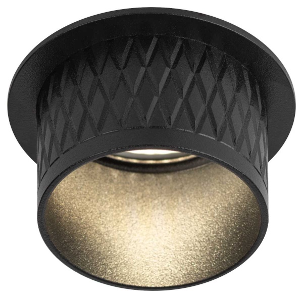 Светильник встраиваемый декоративный ЭРА DK112 BK под лампу MR16 GU5.3 черный Б0058436