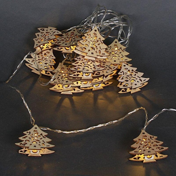 Cветодиодная гирлянда Sneha Ёлочка 230V теплый белый статичный A-410