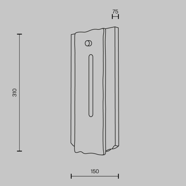 Настенный светильник Maytoni Modern Ventana MOD523WL-L15BG3K
