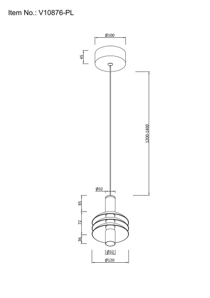 Подвесной светодиодный светильник Moderli Sylv V10876-PL