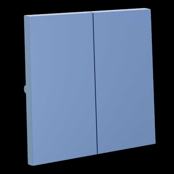 Клавиши для выключателя/переключателя двухклавишного, S70 (деним) Voltum VLS000315