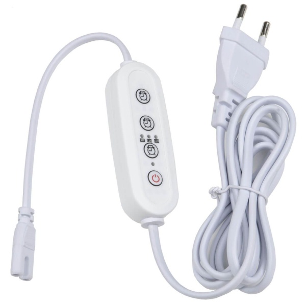 Таймер с вилкой и разъемом для фито светильника Uniel UST-E32 WHITE 2M UL-00006492 Таймер с вилкой и разъемом для фито светильника Uniel UST-E32 WHITE 2M UL-00006492