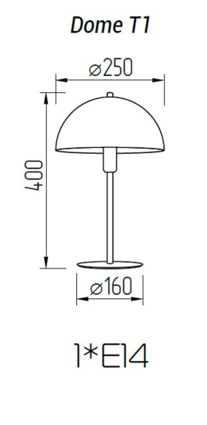 Настольная лампа TopDecor Dome T1 31