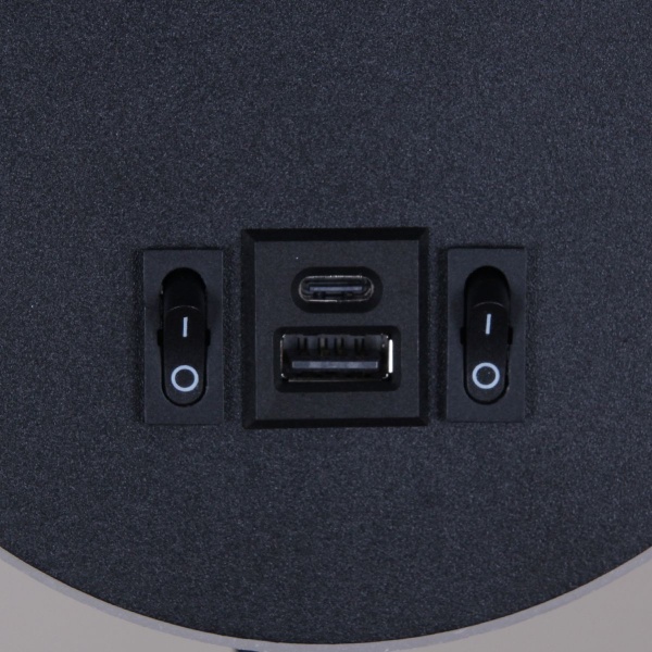 Настенный светодиодный светильник Reluce 86203-9.2-001KT LED12W+USB BK