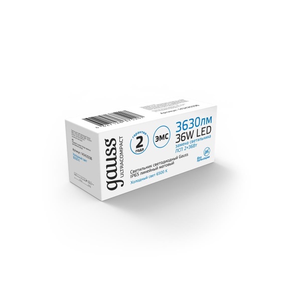 Накладной светодиодный светильник Gauss 143425336 Накладной светодиодный светильник Gauss 143425336