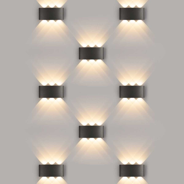 Уличный настенный светодиодный светильник Elektrostandard 1551 Techno Led черный a049671