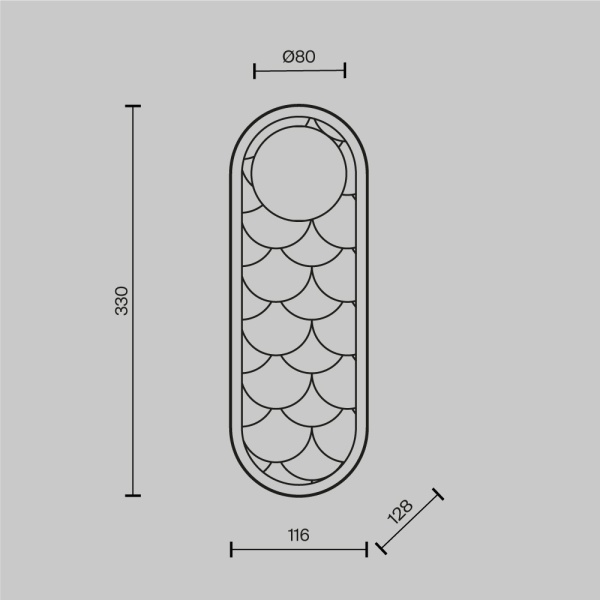 Бра Maytoni MOD473WL-L20BSK