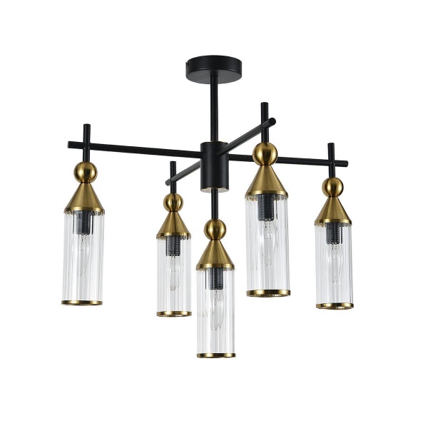 Подвесная люстра Indigo Torazzo 13037/5R Black V000527