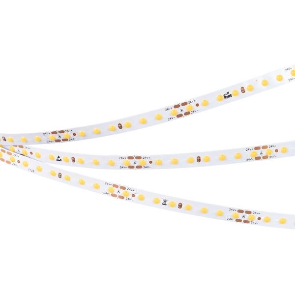 Светодиодная лента Arlight 9,6W/m 128LED/m COB теплый белый 5M COB-X128-8mm 24V Warm3000 036838