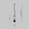 Подвесной светодиодный светильник Maytoni Collar P069PL-L17CH3K