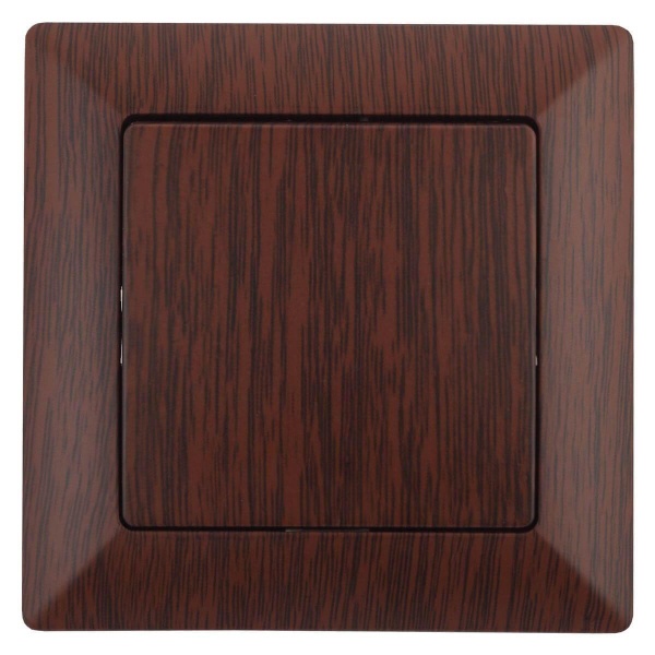 Выключатель одноклавишный ЭРА Intro Solo 10A 250V венге 4-101-10 Б0043268