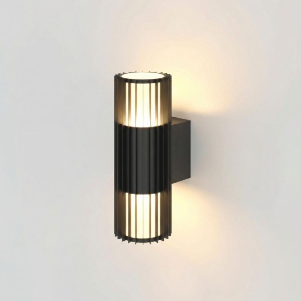 Уличный настенный светодиодный cветильник Elektrostandard Entero (35189/W) 3000K черный a072082