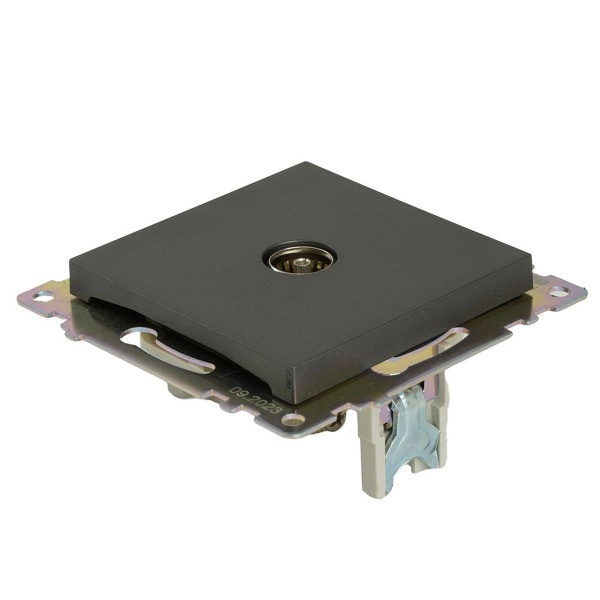 ТВ-розетка Stekker Катрин графит GLS00-7108-06 49419