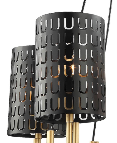 Подвесная люстра Lumien Hall Ноэль 4005/5P-GD-BK