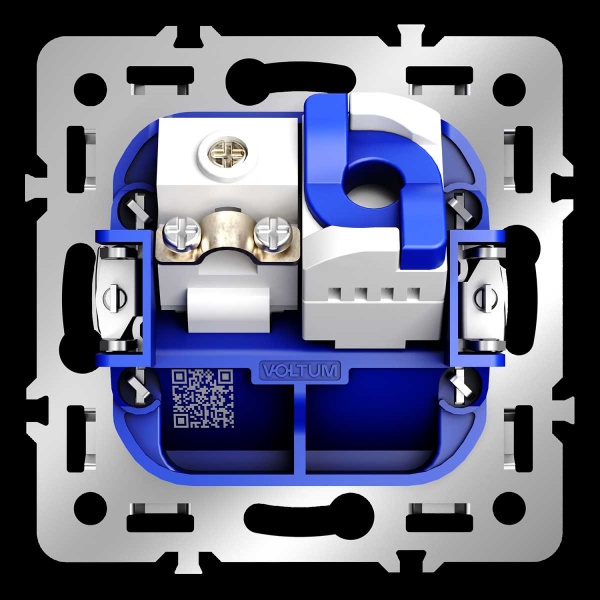 Механизм розетки TV+RJ45 кат. 6, S70 Voltum VLS0607M