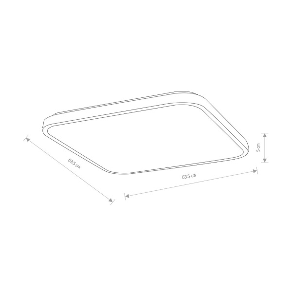 Потолочный cветильник Nowodvorski Agnes Square Led Pro Black 10987