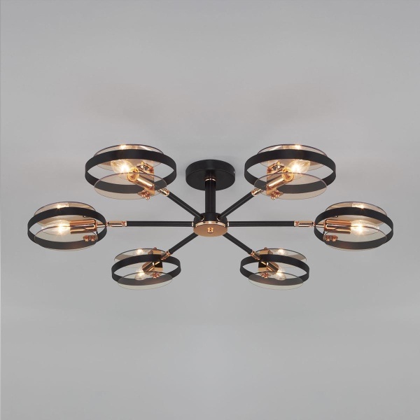 Потолочная люстра Eurosvet Gallo 70121/6 черный