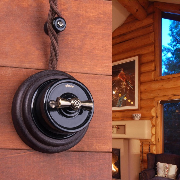 Ретро кабель Werkel витой двухжильный 1,5 мм коричневый W6452514 4690389165726