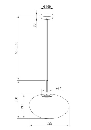 Подвесной светодиодный светильник Maytoni Roca MOD004PL-L5CE3K