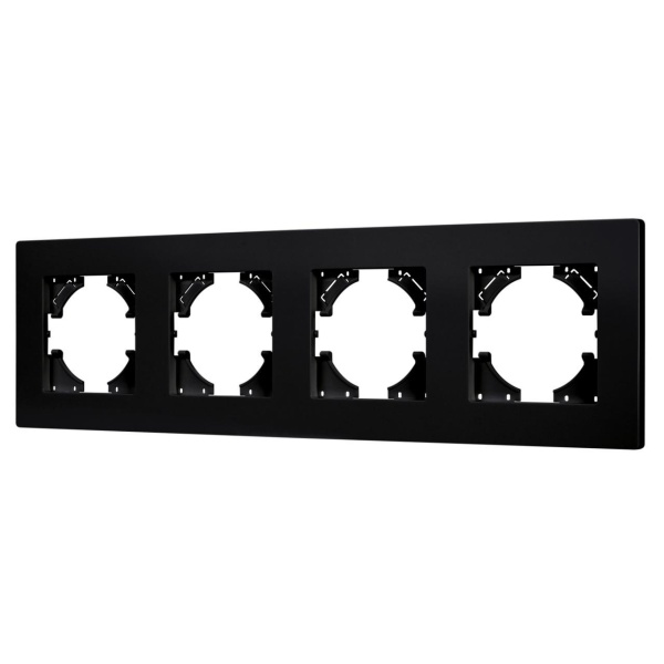 Рамка пластиковая FRM-PERIO-PL-4-BK Arlight 049759