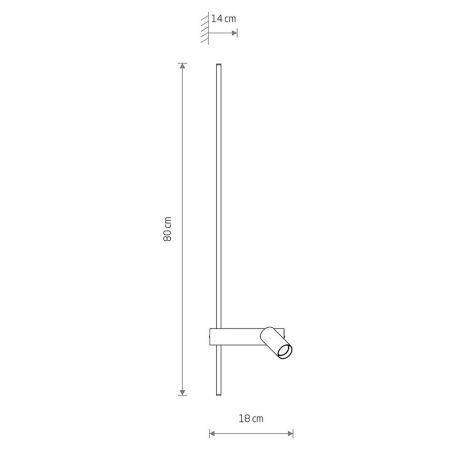 Настенный светильник Nowodvorski Easy Led Left White 11578