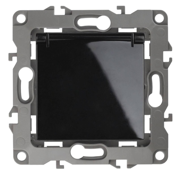 Розетка ЭРА 12 2P E Schuko со шторками с крышкой 16A 250V 12-2103-06 Б0014698 Розетка ЭРА 12 2P E Schuko со шторками с крышкой 16A 250V 12-2103-06 Б0014698