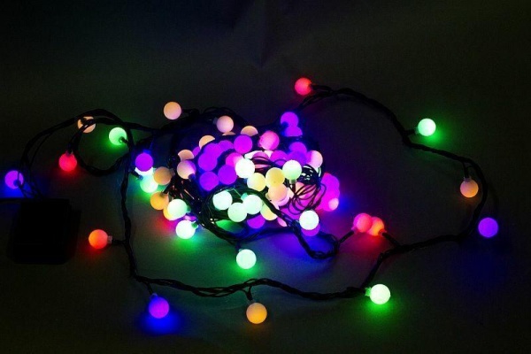 Cветодиодная гирлянда Sneha Шарик 230V разноцветный 8 режимов A-002A LED MIX