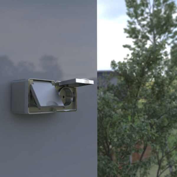 Розетка влагозащищенная с заземлением с защитной крышкой и шторками Werkel Gallant серебряный W5071206 4690389167171 Розетка влагозащищенная с заземлением с защитной крышкой и шторками Werkel Gallant серебряный W5071206 4690389167171