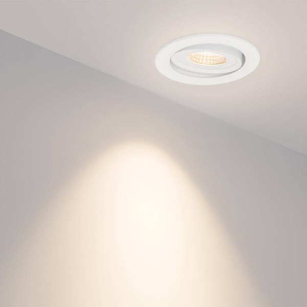 Встраиваемый светодиодный светильник Arlight LTD-95WH 9W Warm White 45deg 017463