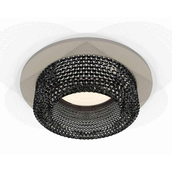 Комплект встраиваемого светильника Ambrella light Techno Spot XC7623021 SGR/BK серый песок/тонированный (C7623, N7192)