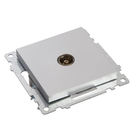 ТВ-розетка Stekker Катрин серебро GLS00-7108-03 39586