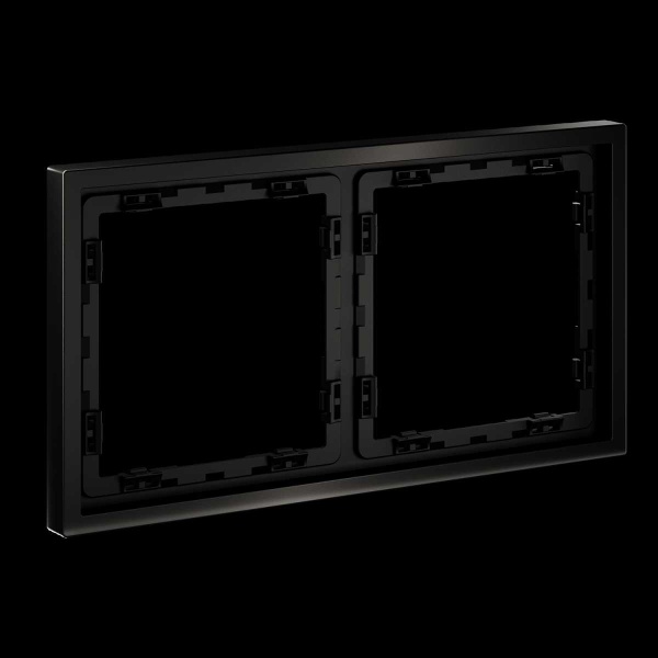 Рамка металлическая на 2 поста, S70 Metal (антрацит) Voltum VLSM120212