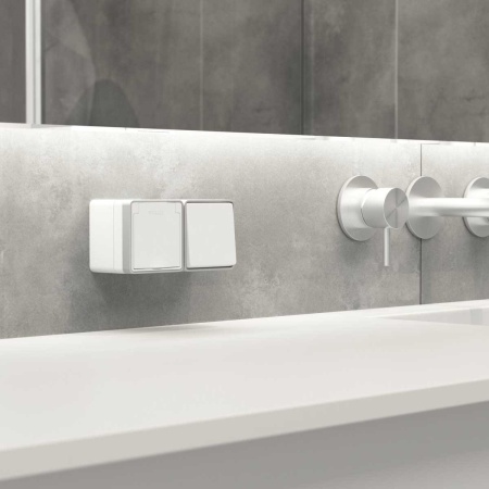 Выключатель одноклавишный влагозащищенный Werkel Gallant белый W5010201 4690389163920